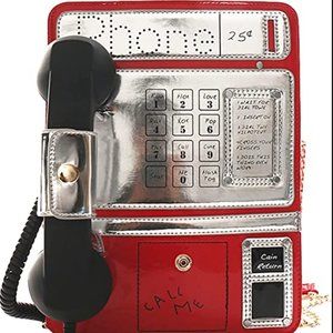 Telephone Shaped Shoulder Bag Ladies Funny Crossbody Bag